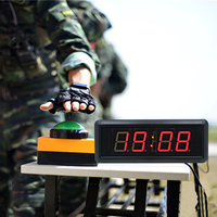 Chronomètre LED 4 chiffres de 1,8 pouce avec bouton, compte à rebours de 10 secondes, idéal pour les jeux interactifs, les compétitions et l'entraînement (vente en gros)