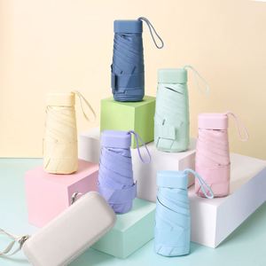 Parapluie miniature pliable anti-UV personnalisé avec étui, logo sur mesure, livraison directe d'usine - Product Image 3