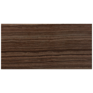 Losa de Mármol Pulido Marrón Oscuro con Corte Transversal y Vetas de Madera Obama para Aplicación en Paredes y Pisos Interiores - Product Image 1