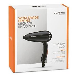 <span class=keywords><strong>Sèche</strong></span>-<span class=keywords><strong>cheveux</strong></span> <span class=keywords><strong>BaByliss</strong></span> 2000W 2 vitesses 2 températures avec concentrateur, idéal pour les voyages - Product Image 2