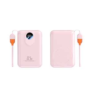 Batterie externe portable magnétique Li-Polymère Super Type-C 20W 22.5W avec sortie de charge sans fil et câble - Product Image 3