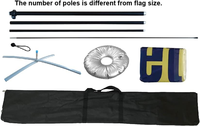 Drapeau de plage publicitaire extérieur, bannière en forme de plume, kit de drapeau de plage personnalisé avec impression pour activités promotionnelles