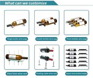Système de <span class=keywords><strong>suspension</strong></span> de câbles flottants personnalisé en usine, kit de <span class=keywords><strong>suspension</strong></span> avec pince à câble en acier argenté, utilisé pour le système de <span class=keywords><strong>suspension</strong></span> de vin - Product Image 5