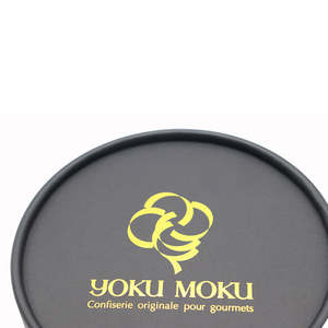 Boîte <span class=keywords><strong>en</strong></span> papier texturé ronde personnalisée pour l'emballage de <span class=keywords><strong>caviar</strong></span> et d'aliments gastronomiques - Contenant élégant et luxueux, boîte <span class=keywords><strong>tube</strong></span> avec poignée, emplacement pour pack de glace - Product Image 4