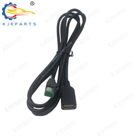 Adaptateur vert 4 broches vers prise USB, câble de chargeur de données USB, faisceau de câblage complet pour Toyota et Nissan