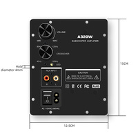 Amplificateur de basse audio domestique A320W 4 ohms 300W, plaque d'amplification audio en métal, panneau arrière
