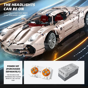 Jie Star Jj9210 2025 Car Series Utopian Super Racing Modèle d'assemblage haute difficulté Cadeau de vacances 3428pcs Ensembles de blocs de construction - Product Image 6