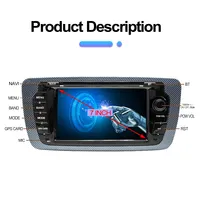 Radio Mobil 2 Din untuk Seat Ibiza 2009-2013 Pemutar Multimedia Audio CarPlay Android Auto GPS BT WIFI FM Autoradio Headunit