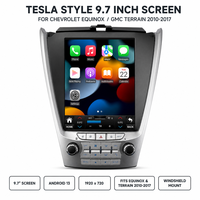 Écran de style Tesla pour Chevrolet Equinox pour GMC Terrain 2010-2017, autoradio Android 13, lecteur multimédia vidéo stéréo, GPS, navigation