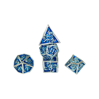 Ensemble de dés en métal de haute qualité personnalisés, fabricants de dés, dés polyédriques en métal pour jeux de société DND