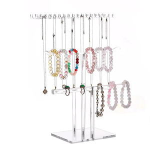 Expositor de Joyería de Acrílico de 3 Niveles, de Alta Calidad, Transparente, para Anillos, Relojes y Pulseras, Venta al Por Mayor de Fábrica - Product Image 4