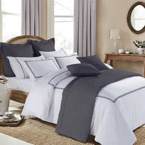 ผ้าปูที่นอนผ้าซาตินผ้าฝ้ายระบายอากาศได้ดีหลากสีสำหรับโรงแรม - Product Image 4