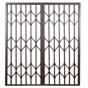 Porte coulissante en alliage d'aluminium avec <span class=keywords><strong>protection</strong></span> anti-effraction et <span class=keywords><strong>grille</strong></span> pliable pour la <span class=keywords><strong>protection</strong></span> des fenêtres - Product Image 1