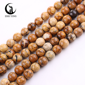 Zhe Ying 6/8/10mm image perles <span class=keywords><strong>de</strong></span> jaspe Bracelet perles <span class=keywords><strong>de</strong></span> pierre naturelle pour la fabrication <span class=keywords><strong>de</strong></span> bijoux perles <span class=keywords><strong>de</strong></span> jaspe <span class=keywords><strong>de</strong></span> paysage naturel - Product Image 2