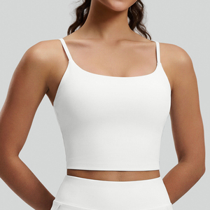 Reggiseno sportivo senza cuciture da donna con logo frontale, ad asciugatura rapida, traspirante, con <span class=keywords><strong>fascia</strong></span> ad alto sostegno per corsa, palestra ed esercizio fisico - Product Image 1