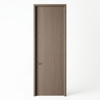 Porte intérieure en bois écologique en mélamine HDF, aspect bois, moderne, anti-rayures, résistante à l'humidité, pour chambre principale de villa