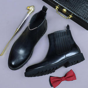 Botas Chelsea de Hombre de Cuero Vacuno de Alta Calidad, Diseño Cuadrado, Ligeras, Casuales, de Vestir, para Invierno, 2025 - Product Image 3