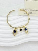 Bracelet en perles de verre violettes réglable avec breloques Vierge Marie en cuivre, bijoux multicolores pour femmes, vente en gros