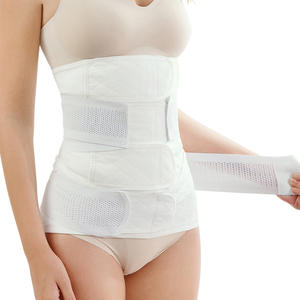 Ceinture de maintien post-partum 2-en-1 en coton <span class=keywords><strong>pur</strong></span> pour le contrôle du ventre et le remodelage corporel, avec bande de compression abdominale et ceinture pelvienne pour la puerpérée - Product Image 1