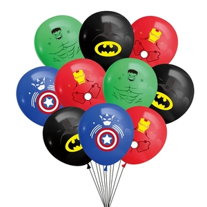 Set Decorativo per Festa di Compleanno a Tema Supereroi Include Striscione, Topper per Cupcake, Palloncini Stampati da 12 Pollici, Regalo Perfetto per Ragazzi - Product Image 2