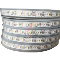 Ideal untuk Instalasi Seni Panggung, Lampu LED Strip Pixel RGBW SK6812 DC5V 60 Piksel IP20 PCB Putih Hitam, Warna Berubah Sesuai Impian