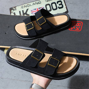 รองเท้าแตะลำลองแบบสวม ดีไซน์ใหม่ปี <span class=keywords><strong>2026</strong></span> สำหรับฤดูร้อน สวมใส่สบาย แฟชั่นหรูหรา ทำจากหนังไมโครไฟเบอร์ รองเท้าส้นแบนสำหรับผู้ชาย - Product Image 5