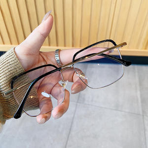 Lunettes de vue carrées pour femmes R5 20033, verres PC, anti-lumière bleue, monture complète, anti-UV, pour myopie, design quadrilatéral - Product Image 3