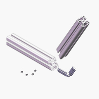 Chine fabricant ROHS OB45B 62*62 simple n'importe quel connecteur d'angle reliant t fente profilé en aluminium 2020 3030 4040 4545