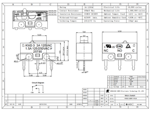 PCB-Terminal-Mikrosc halter 3A 250V KW3-Serie mit Zertifikaten Mikrosc halter für die Auto elektronik - Product Image 5