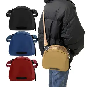 Factory Price Brown Reusable Nylon Material Shoulder Sling Bags Designer Sling Bag Crossbody Shoulder Bag for Women Ladies
