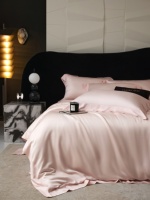 Parure de lit Premium 100S en Tencel Lyocell teint uni, respirante et rafraîchissante, comprenant drap plat, drap-housse et taies d'oreiller