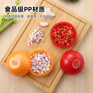 Contenedor redondo para almacenamiento de verduras, caja de almacenamiento de alimentos con tapa abatible para mantener frescos los aguacates, cebollas y tomates - Product Image 5
