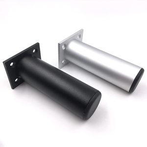 Pata de Mueble de Aluminio Negra Ajustable, Soporte para Gabinete, Diseño Minimalista, Fácil Instalación - Product Image 1