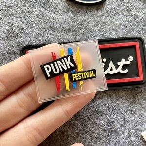 Parches de Silicona Transparentes con Logotipo Personalizado en 3D, Transferencia Térmica, Etiquetas de PVC, Etiquetas de Velcro - Product Image 1