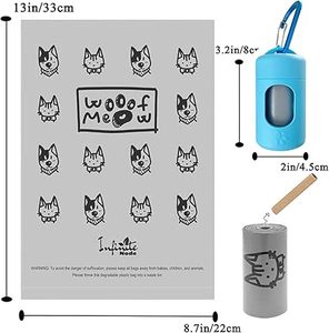 HuamaohengchunDog Poop Bag Dispenser for Leash with Snap Clip, Skin-friendly Texture Waste Bag Holder for Dog Walks and Cats - Product Image 5