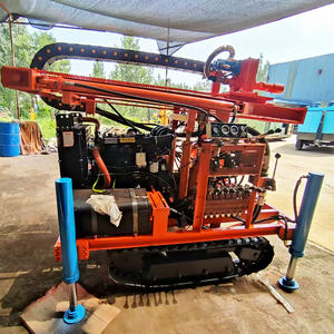 ディーゼルエンジンホイール/クローラー型ボアホールロータリードリルリッグマシン深さ200mウォーターウェルポンプモーターギアコア部品ベアリング - Product Image 1