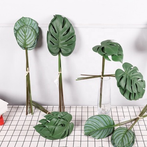 Trong Nhà Trang Trí Cảm Ứng Thực Tế Nhiệt Đới Cây Xanh Nhân Tạo Chuối Palm Bạch Đàn Monsteras Lá Để Bán - Product Image 3