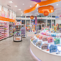 Adapté aux besoins du client De Magasin De Center Commercial Kiosque À Bonbons/Meubles de Bonbons Avec Équipement de centre commercial sucré stand de nourriture à vendre