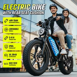 Bicicleta Eléctrica X6 de Alta Velocidad para Adultos, con Batería de Litio de 250W 15Ah y Motor Trasero de 7 Velocidades - Product Image 2