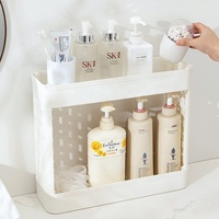Chariot de rangement étroit à roulettes 3 niveaux, étagère organisatrice mobile en plastique pour salle de bain, buanderie et cuisine, optimisation de l'espace