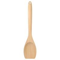 Ensemble d'ustensiles de cuisine en bambou pour chef : longues spatules, pinces de service, cuillères à soupe et accessoires de cuisson