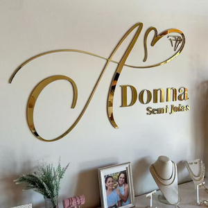 Custom Laser Cut Metal Signs Business Sign Stainless Steel Logo Sign for Store Wall Decoration - Product Image 6