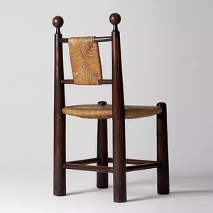<span class=keywords><strong>Chaise</strong></span> <span class=keywords><strong>de</strong></span> salle à manger <span class=keywords><strong>en</strong></span> bois massif <span class=keywords><strong>de</strong></span> style rétro français Design moderne pour la maison Petit appartement restaurant B & B hôtel Corde arrière pour la cuisine - Product Image 3
