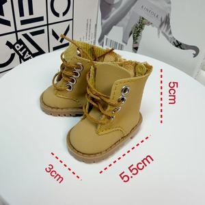 Bottes Martin pour poupées, longueur de pied 5,5 cm, pour poupées en coton de 10 cm et 20 cm, chaussures pour poupées American Girl de 14 pouces, accessoires de déguisement pour poupées - Vente chaude - Product Image 3