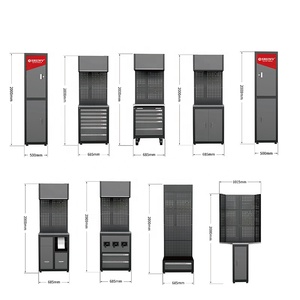Étagère murale à trous pour outils lourds, à combiner librement, pour le bricolage, rangement d'outils <span class=keywords><strong>de</strong></span> beauté automobile, chariot <span class=keywords><strong>de</strong></span> rangement pour outils <span class=keywords><strong>de</strong></span> <span class=keywords><strong>jardin</strong></span>, établi en acier - Product Image 1