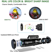 Vente en gros 12X50 HD Télescope monoculaire professionnel étanche avec adaptateur pour Smartphone pour jouets de plein air