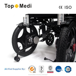 Engelli elektrikli tekerlekli sandalye flip-up ayak dayama ve yüksek sırt uzanmış. - Product Image 5
