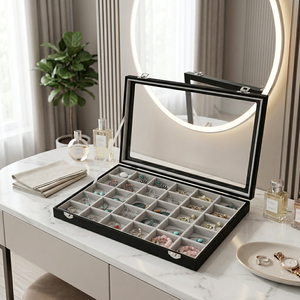 ถาดใส่เครื่องประดับแบบตั้งโต๊ะสำหรับแหวน ต่างหู สร้อยคอ - Product Image 2