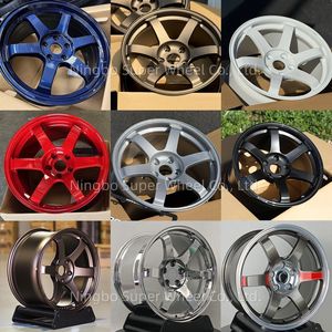 Jantes en aluminium forgées sur mesure SW Te37 pour voitures JDM Toyota Supra Nissan 370Z 350Z Honda Subaru WRX Mazda RX-7 BMW M3 E46 Audi - Product Image 4