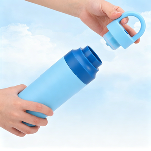 Quick-Open <b>Insulated</b> Water Bottle 550ml Stainless Steel Vacuum <b>Flask</b> Travel Tumbler Double Wall Minimalist Design - Product Image 4